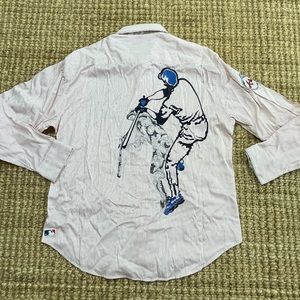 Robert Graham Atlanta Braves Button Down Shirt 2XL NWT NEW